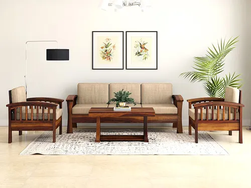 Sheesham Wood Sofa Set (5 Seater)